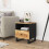 Berkfield Bedside Cabinet Solid Wood Mango&Engineered Wood 1