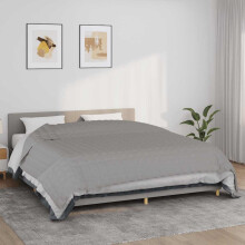 Berkfield Weighted Blanket Grey 220x260 cm 15 kg Fabric
