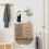 Berkfield Wall Mirror 45x100 cm Glass Oval 1