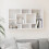 Berkfield Wall Display Shelf 8 Compartments High Gloss White 1