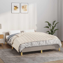Berkfield Weighted Blanket Light Cream 150x200 cm 11 kg Fabric