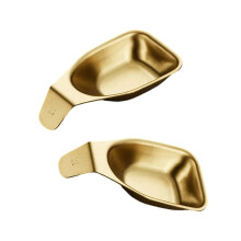 Roestvrijstalen miniatuur dompelkommen Antislip-goud S