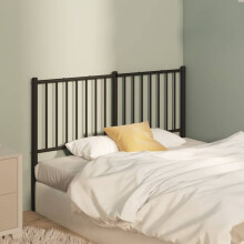 Berkfield Metal Replace Headboard Black 120 cm