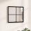 Berkfield Wall Mirror Black 40x40 cm Metal 1