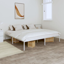 Berkfield Metal Bed Frame without Mattress White 193x203cm