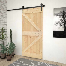 Berkfield Door NARVIK Natural 80 x 210 cm Solid Pine Wood