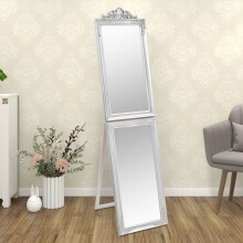 Berkfield Free-Standing Mirror Silver 40x160 cm