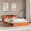 Berkfield Bed Frame with Storage Headboard with Headboard 2 pcs Wax Brown 1