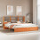 Berkfield Bed Frame with Storage Headboard Wax Brown 200 x 200 cm 1