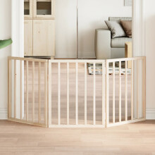 Berkfield Dog Gate Foldable 3 Panels 150 cm Poplar Wood