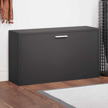 Berkfield Shoe Bench Black 80x24x45 cm Engineered Wood