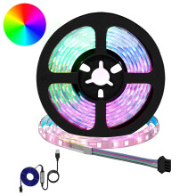 Berkfield LED Strip 2 pcs Black and Transparent 1700 mm