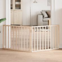 Berkfield Dog Gate Foldable 2 Panels 160 cm Poplar Wood