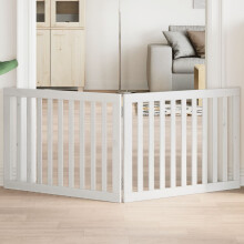 Berkfield Dog Gate Foldable 2 Panels White 160 cm Poplar Wood