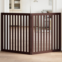 Berkfield Dog Gate Foldable 2 Panels Brown 160 cm Poplar Wood