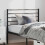 Berkfield Metal Replace Headboard Black 100 cm 1