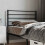 Berkfield Metal Replace Headboard Black 90 cm 1