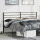 Berkfield Metal Replace Headboard Black 193 cm 1