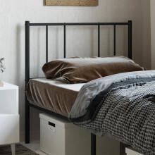 Berkfield Metal Replace Headboard Black 80 cm