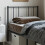 Berkfield Metal Replace Headboard Black 80 cm 1