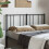 Berkfield Metal Replace Headboard Black 140 cm 1