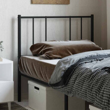 Berkfield Metal Replace Headboard Black 90 cm