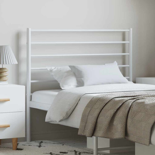 Berkfield Metal Replace Headboard White 100 cm