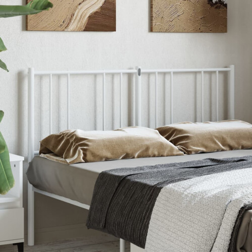 Berkfield Metal Replace Headboard White 120 cm