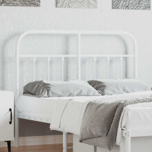 Berkfield Metal Replace Headboard White 120 cm