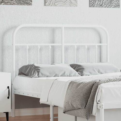 Berkfield Metal Replace Headboard White 120 cm