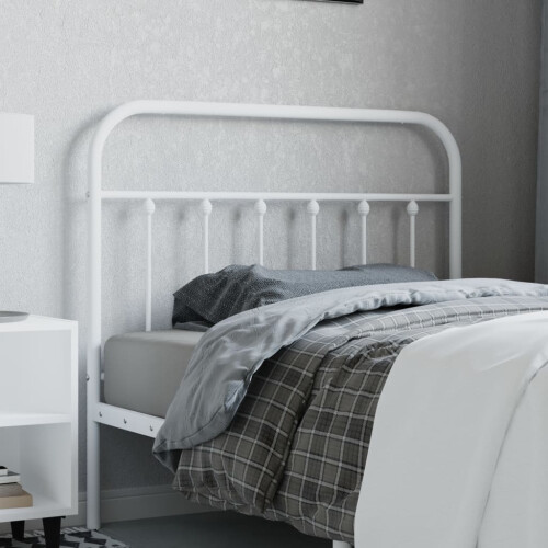 Berkfield Metal Replace Headboard White 107 cm