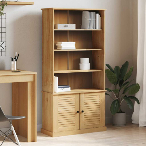 Berkfield Bookcase VIGO 85x35x170 cm Solid Wood Pine