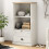 Berkfield Bookcase VIGO White 60x35x114.5 cm Solid Wood Pine 1