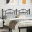 Berkfield Metal Replace Headboard Black 160 cm 1