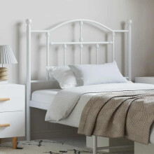 Berkfield Metal Replace Headboard White 100 cm