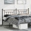 Berkfield Metal Replace Headboard Black 180 cm 1