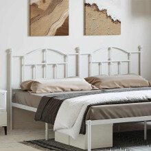 Berkfield Metal Replace Headboard White 193 cm