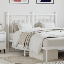 Berkfield Metal Replace Headboard White 150 cm