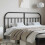 Berkfield Metal Replace Headboard Black 160 cm 1