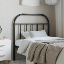 Berkfield Metal Replace Headboard Black 80 cm