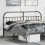 Berkfield Metal Replace Headboard Black 193 cm 1