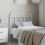 Berkfield Metal Replace Headboard White 75 cm 1