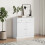Berkfield Sideboard ALTA White 77x35x73 cm Solid Wood Pine 1