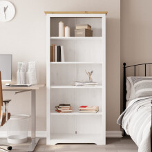 Berkfield Bookcase BODO Brown 80x38x180 cm Solid Wood Pine 5-Tier