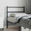 Berkfield Metal Replace Headboard Black 90 cm 1
