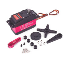 Torque Digital Servo 12V Metal Gear 180 Waterproof Heavy Duty Servo for 1/5 RC Car and Robotics
