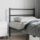 Berkfield Metal Replace Headboard Black 100 cm 1