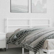 Berkfield Metal Replace Headboard White 160 cm