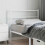 Berkfield Metal Replace Headboard White 107 cm 1