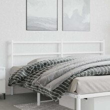 Berkfield Metal Replace Headboard White 200 cm